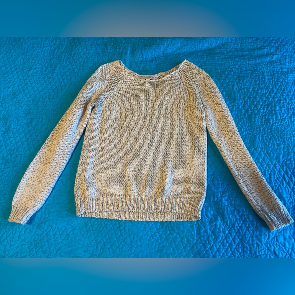 Gianni Bini Beige Sweater with Sparkle Detailing